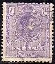 Spain 1909 Alfonso XIII 20 CTS Violet Edifil 273. España 1909 273. Uploaded by susofe